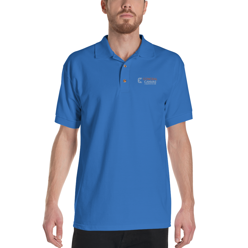 Conceal Canvas Embroidered Polo Shirt