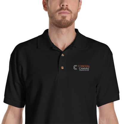 Conceal Canvas Embroidered Polo Shirt