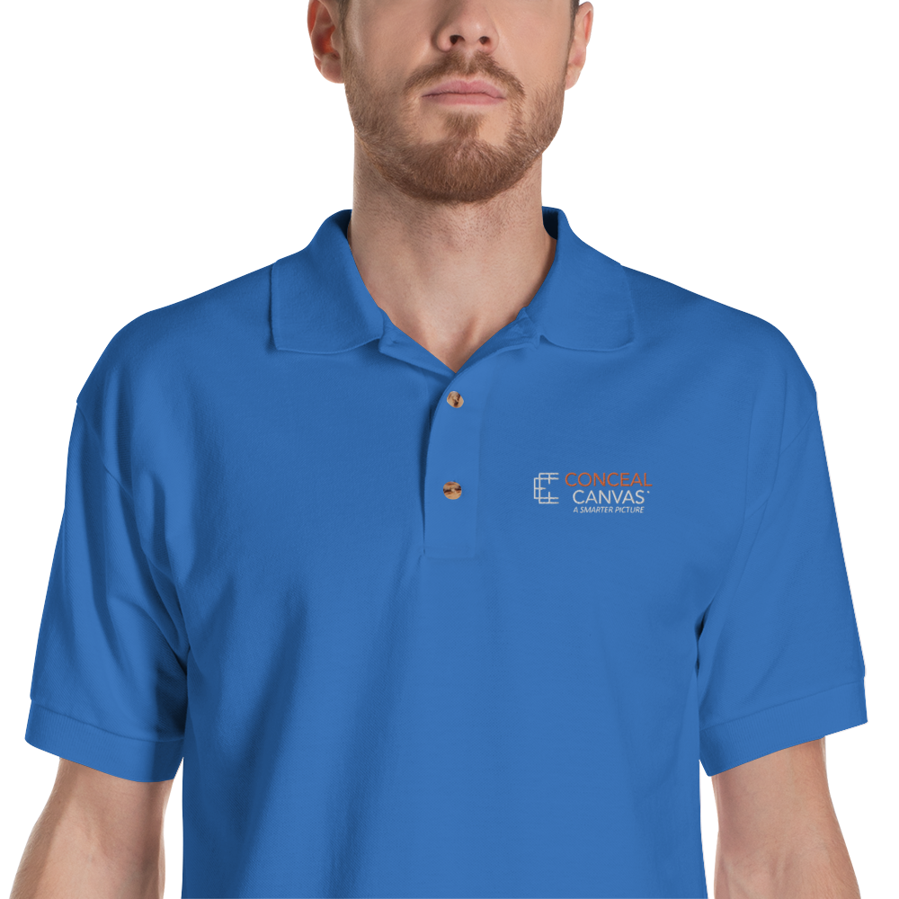 Conceal Canvas Embroidered Polo Shirt - Conceal Canvas