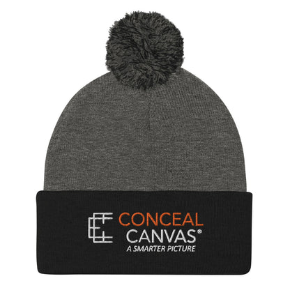 Conceal Canvas Pom-Pom Beanie