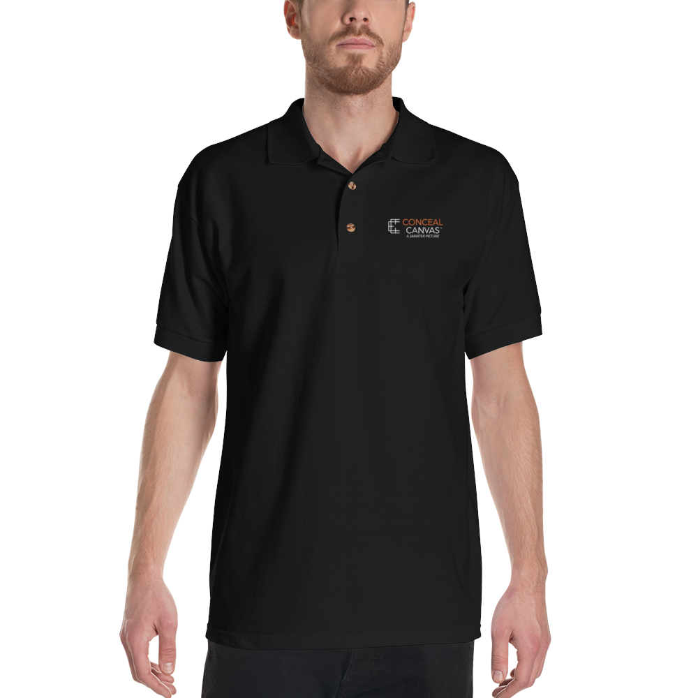 Conceal Canvas Embroidered Polo Shirt